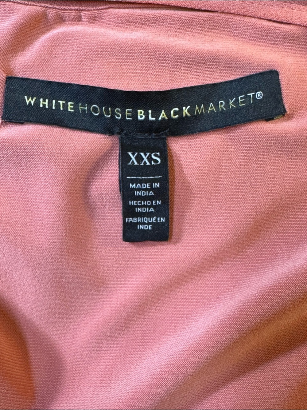 White House Black Market Coral Geometric Beaded Strappy Mini Dress size XXS​ - Picture 5 of 5